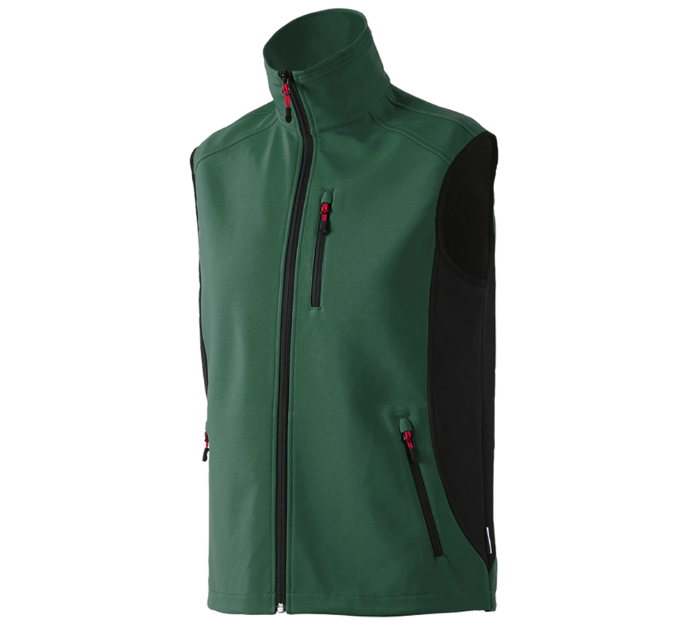 Vesty: Softshellová vesta dryplexx® softlight + zelená/čierna