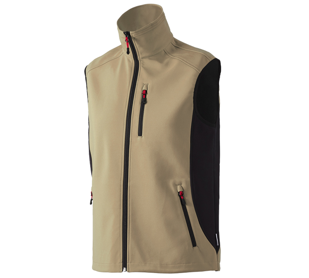 Vesty: Softshellová vesta dryplexx® softlight + kaki/čierna