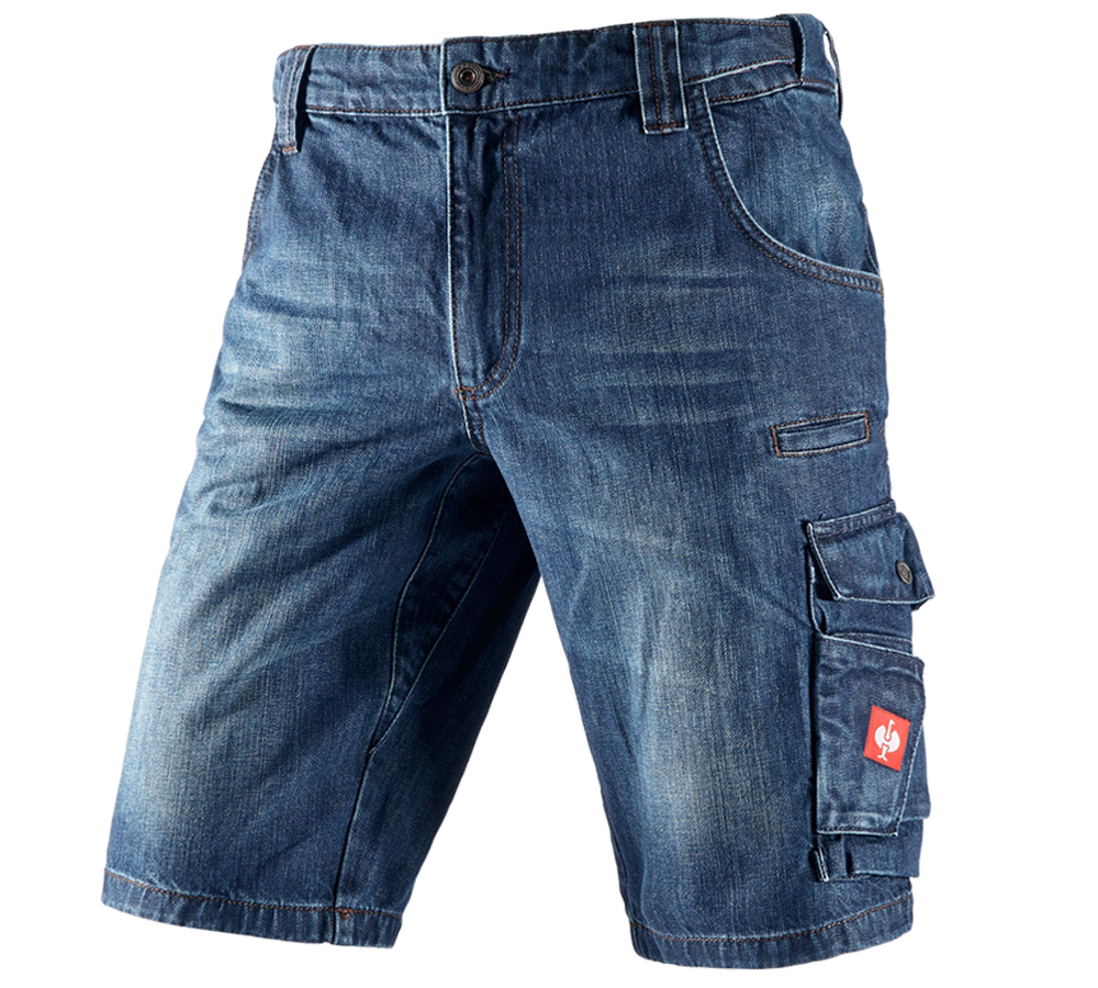 Pracovné nohavice: Pracovné džínsové šortky e.s. + darkwashed
