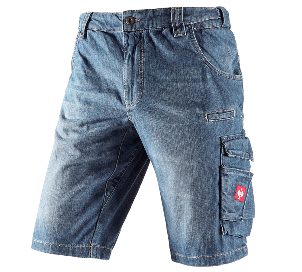 Témy: Pracovné džínsové šortky e.s. + stonewashed