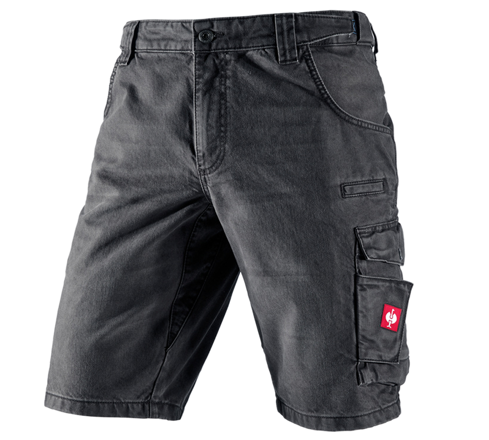 Témy: Pracovné džínsové šortky e.s. + grafitová