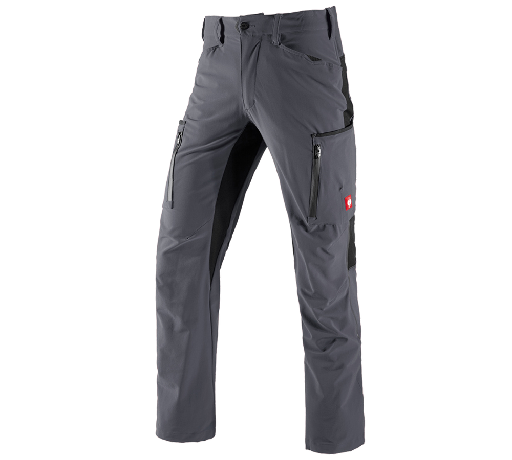 Pracovné nohavice: Cargo nohavice e.s.vision stretch, pánske + sivá/čierna