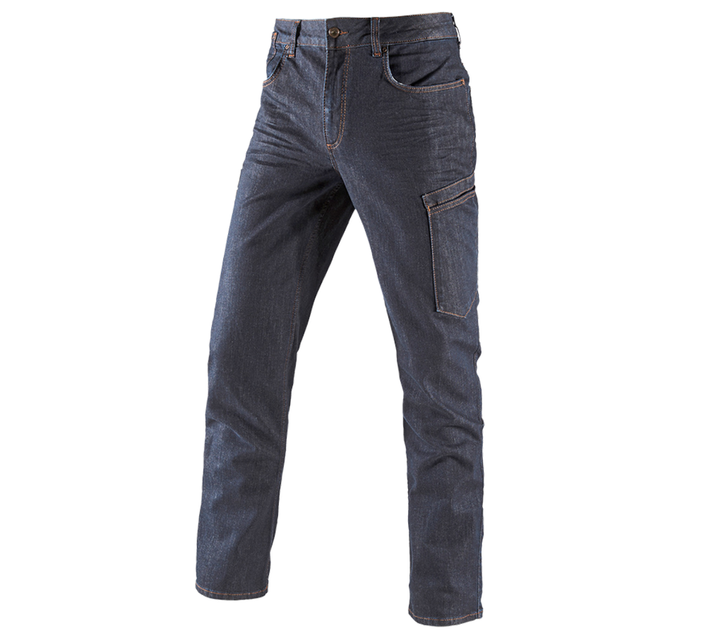 Pracovné nohavice: 7-vreckové džínsy e.s. + darkdenim