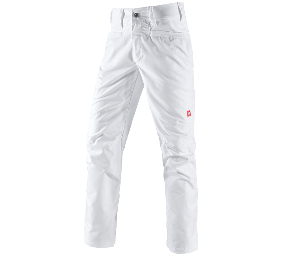 Témy: Pracovné nohavice e.s. base, pánske + biela