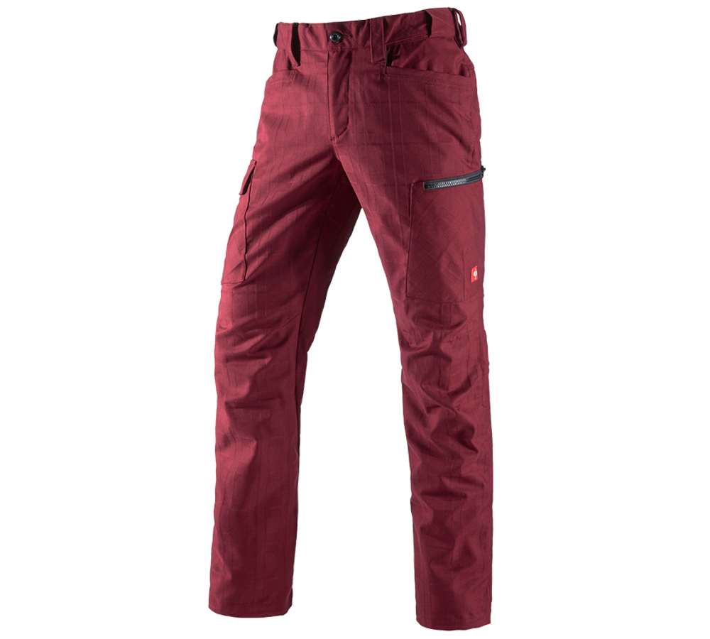 Pracovné nohavice: Pracovné nohavice e.s. pocket, pánske + rubínová