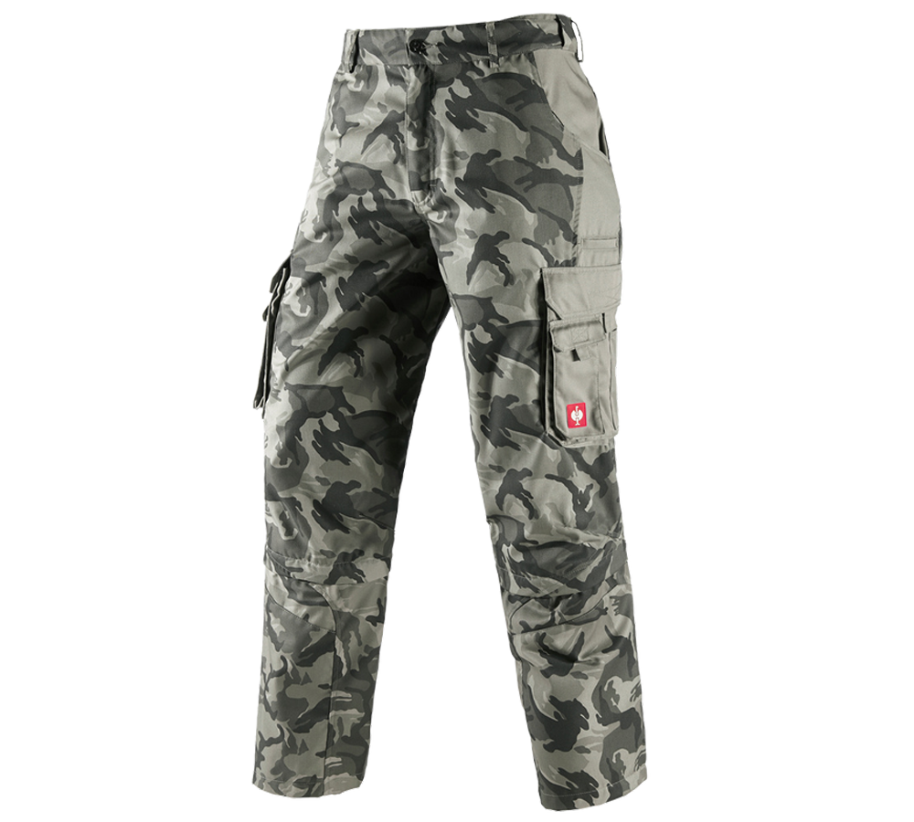 Pracovné nohavice: Nohavice Zip-Off e.s. camouflage + camouflage kamenná sivá