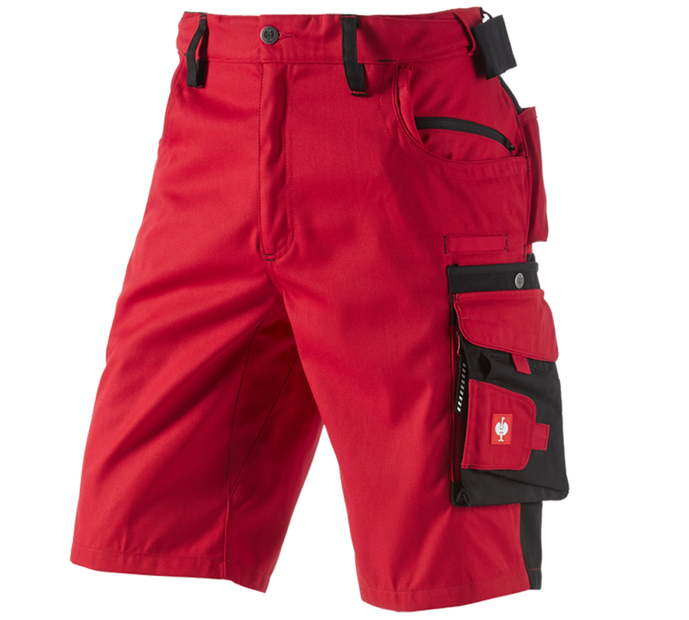 Pracovné nohavice: Šortky e.s.motion + červená/čierna
