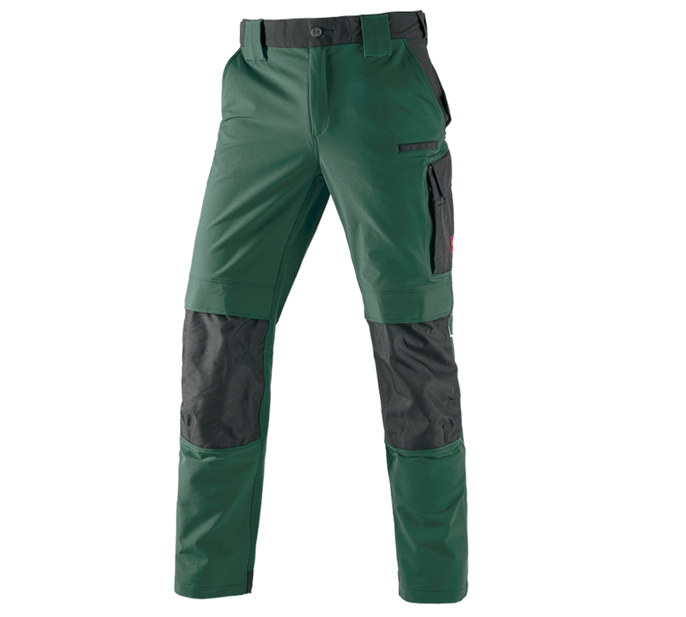 Pracovné nohavice: Funkčné nohavice do pása e.s.dynashield + zelená/čierna