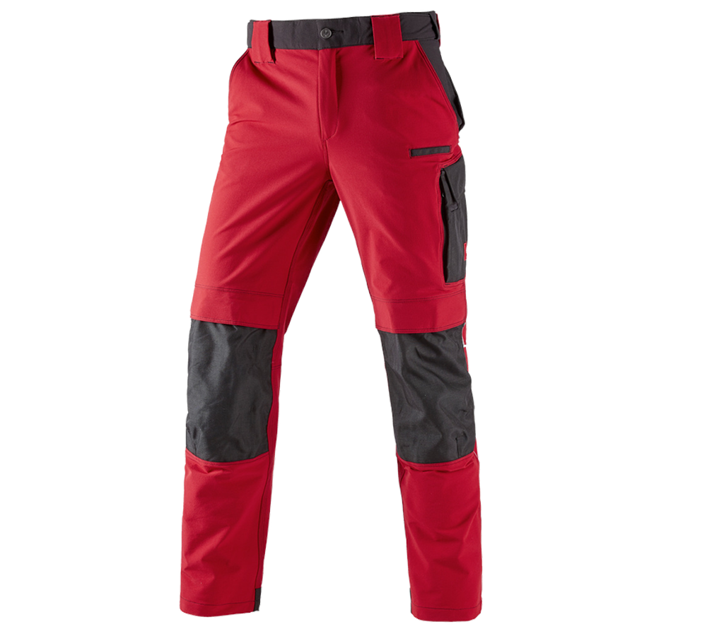 Inštalatér: Funkčné nohavice do pása e.s.dynashield + ohnivá červená/čierna