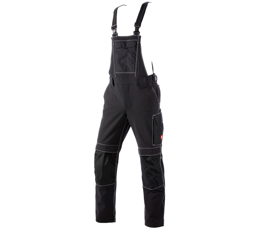 Pracovné nohavice: Funkčné nohavice s náprsenkou e.s.dynashield + čierna