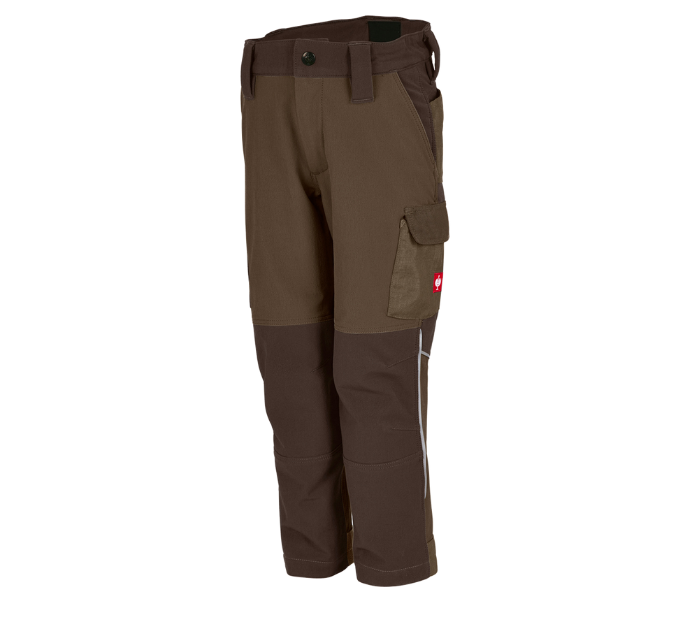 Nohavice: Funkčné cargo nohavice e.s.dynashield, detské + lieskový oriešok/gaštanová