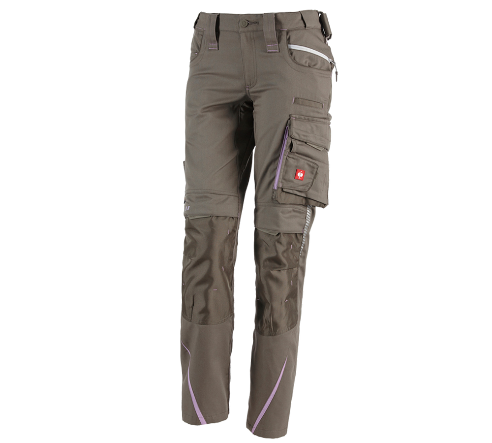Pracovné nohavice: Dámske zimné nohavice e.s.motion 2020 + kamenná/levanduľová