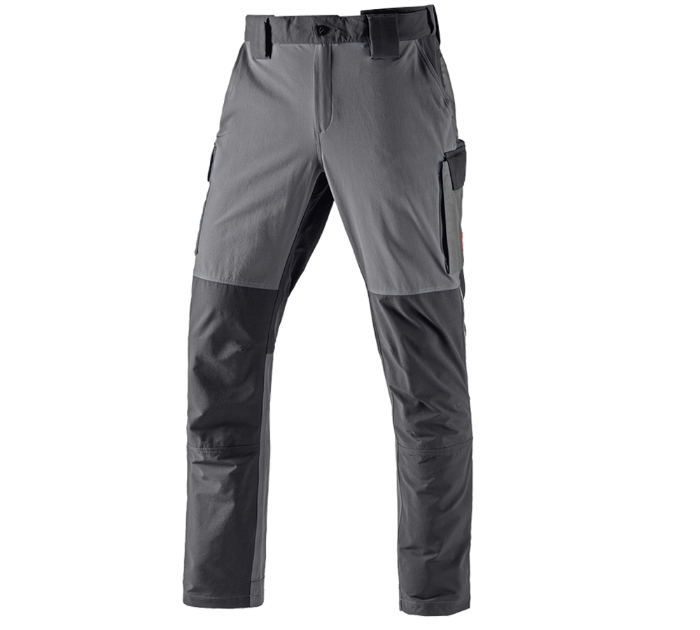 Pracovné nohavice: Zimné funkčné cargo nohavice e.s.dynashield + cementová/grafitová