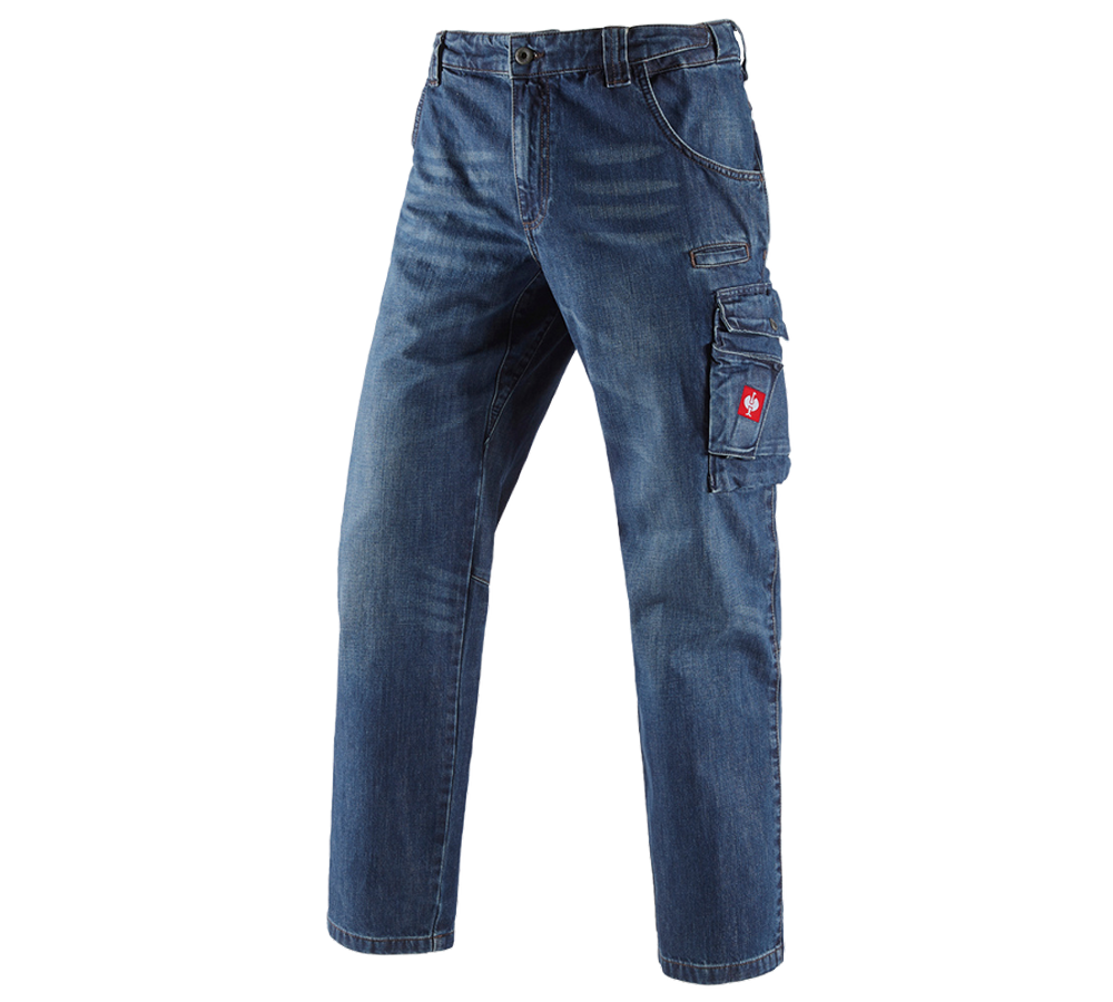 Pracovné nohavice: Pracovné džínsy e.s. + darkwashed