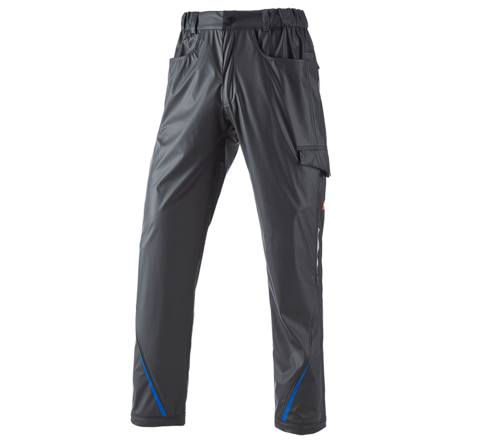 Pracovné nohavice: Nohavice do dažďa e.s.motion 2020 superflex + grafitová/enciánová modrá