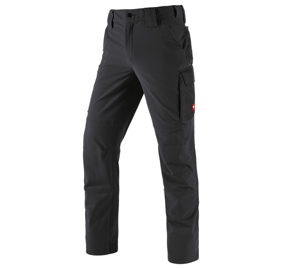 Pracovné nohavice: Funkčné cargo nohavice e.s.dynashield solid + čierna