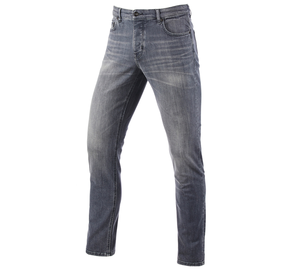 Pracovné nohavice: e.s. Strečové 5-vreckové džínsy, slim + graphitewashed
