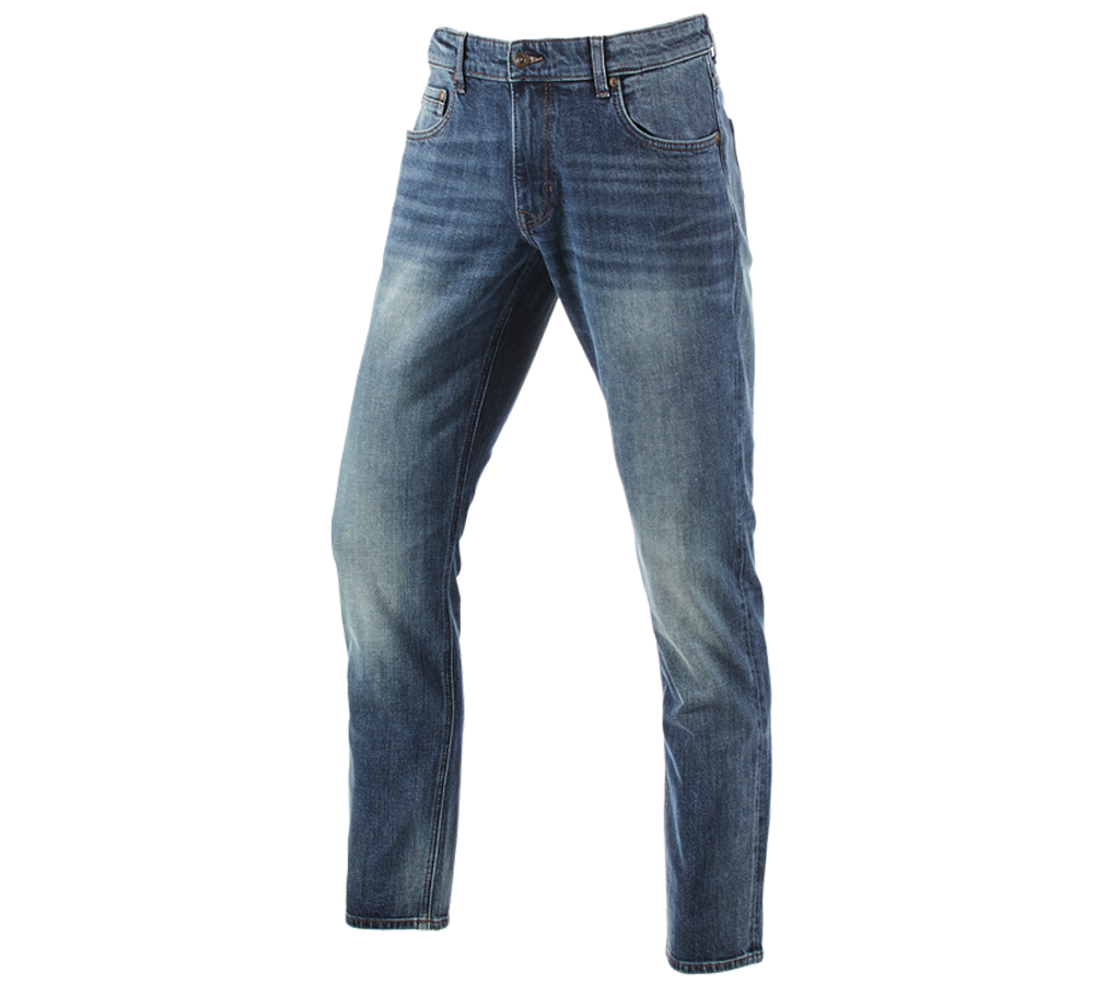 Témy: e.s. Strečové 5-vreckové džínsy, straight + mediumwashed
