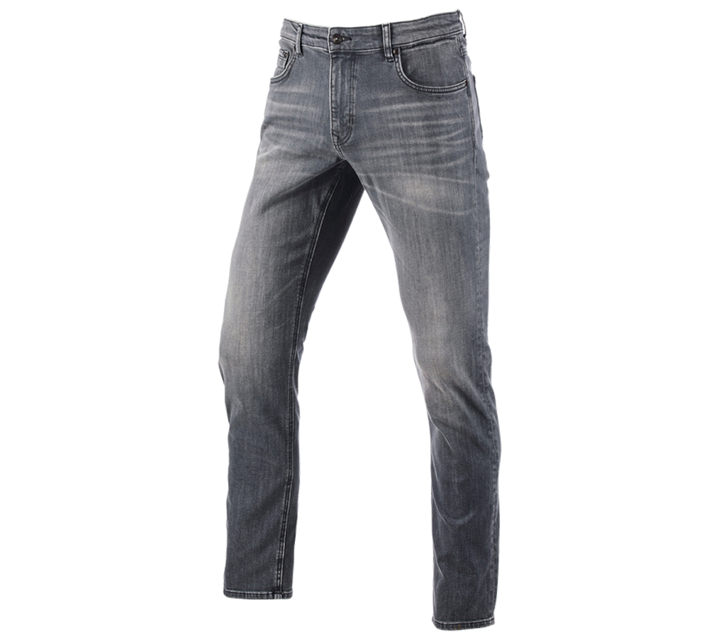 Témy: e.s. Strečové 5-vreckové džínsy, straight + graphitewashed