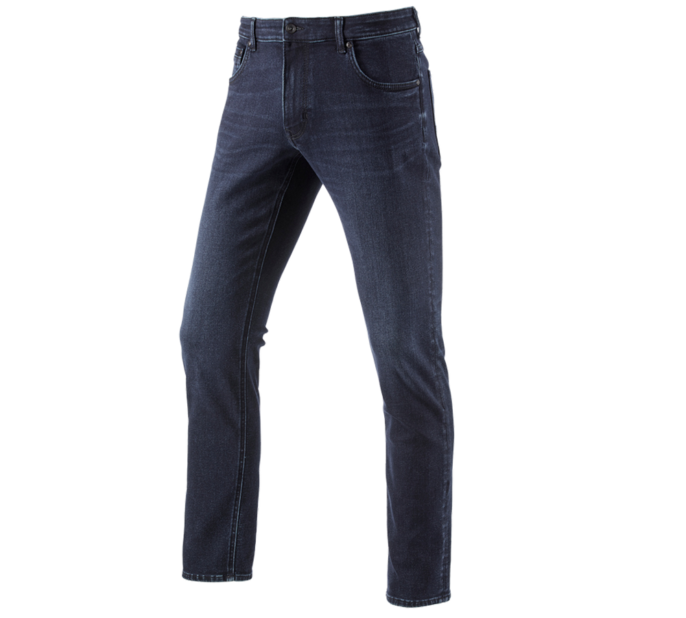 Pracovné nohavice: e.s. zimné 5-vreckové džínsy + darkwashed