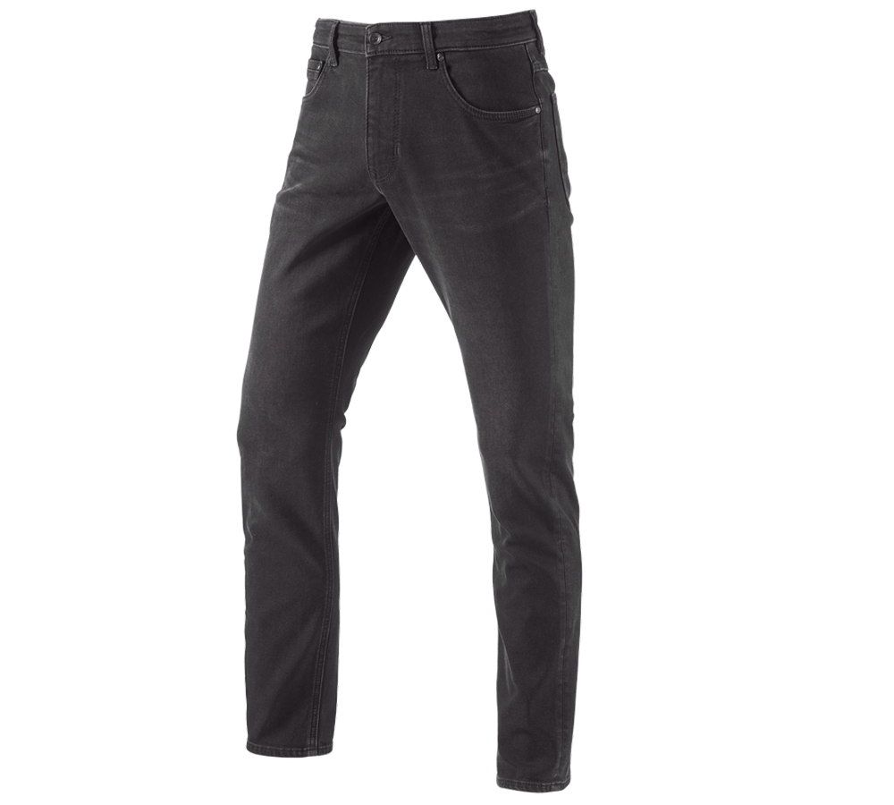 Pracovné nohavice: e.s. zimné 5-vreckové džínsy + blackwashed