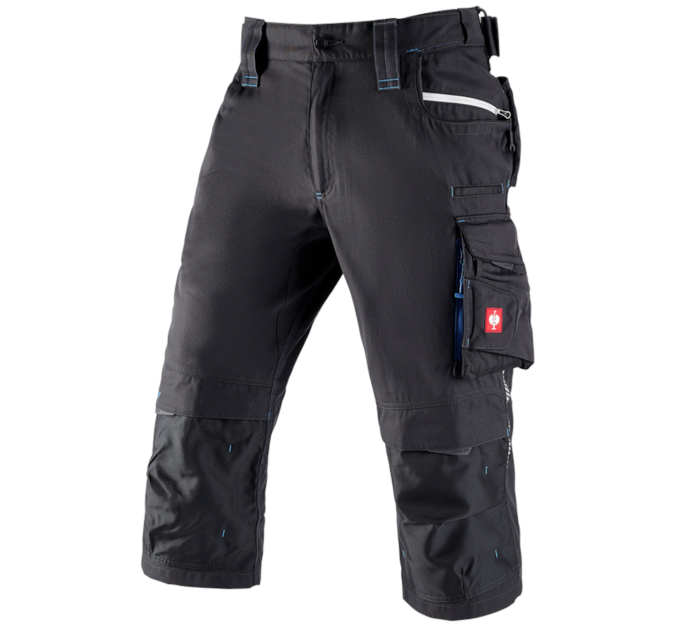 Pracovné nohavice: Pirátske nohavice e.s.motion 2020 + grafitová/enciánová modrá