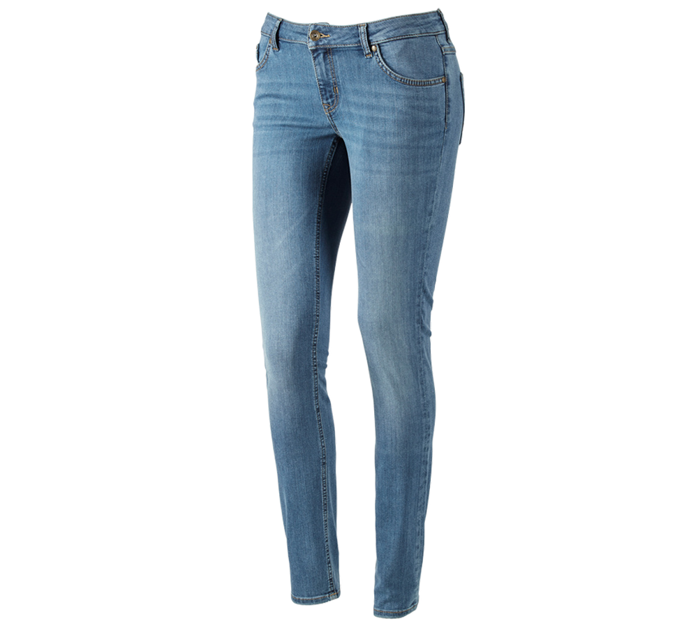 Pracovné nohavice: e.s. 5-vreckové džínsy, dámske + stonewashed