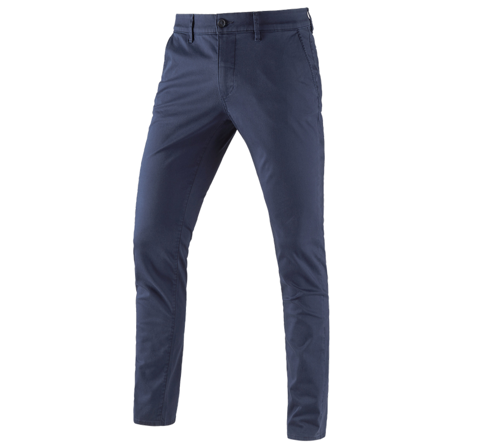 Pracovné nohavice: Pracovné 5-vreckové chino nohavice e.s. + tmavomodrá