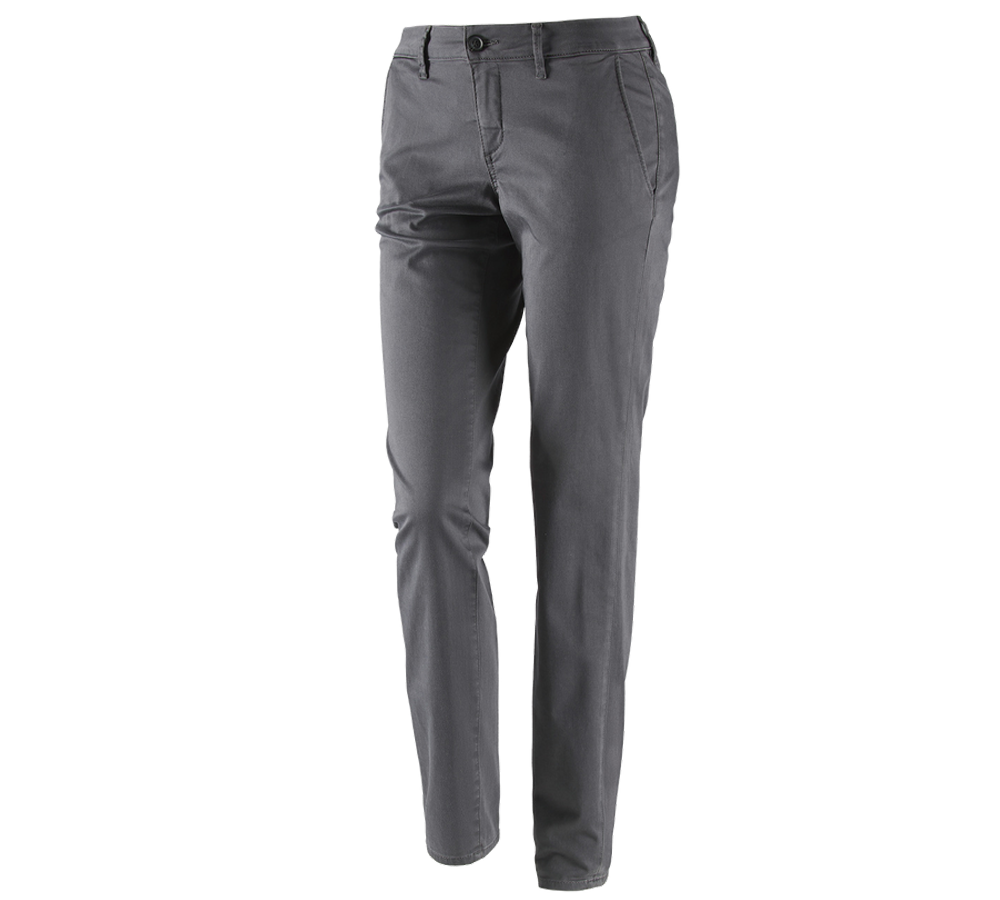 Pracovné nohavice: Dámske pracovné 5-vreckové chino nohavice e.s. + antracitová
