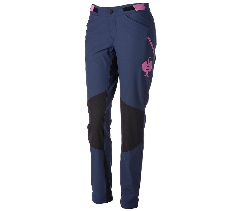 Témy: Funkčné nohavice e.s.trail, dámske + tmavomodrá/ružová tara
