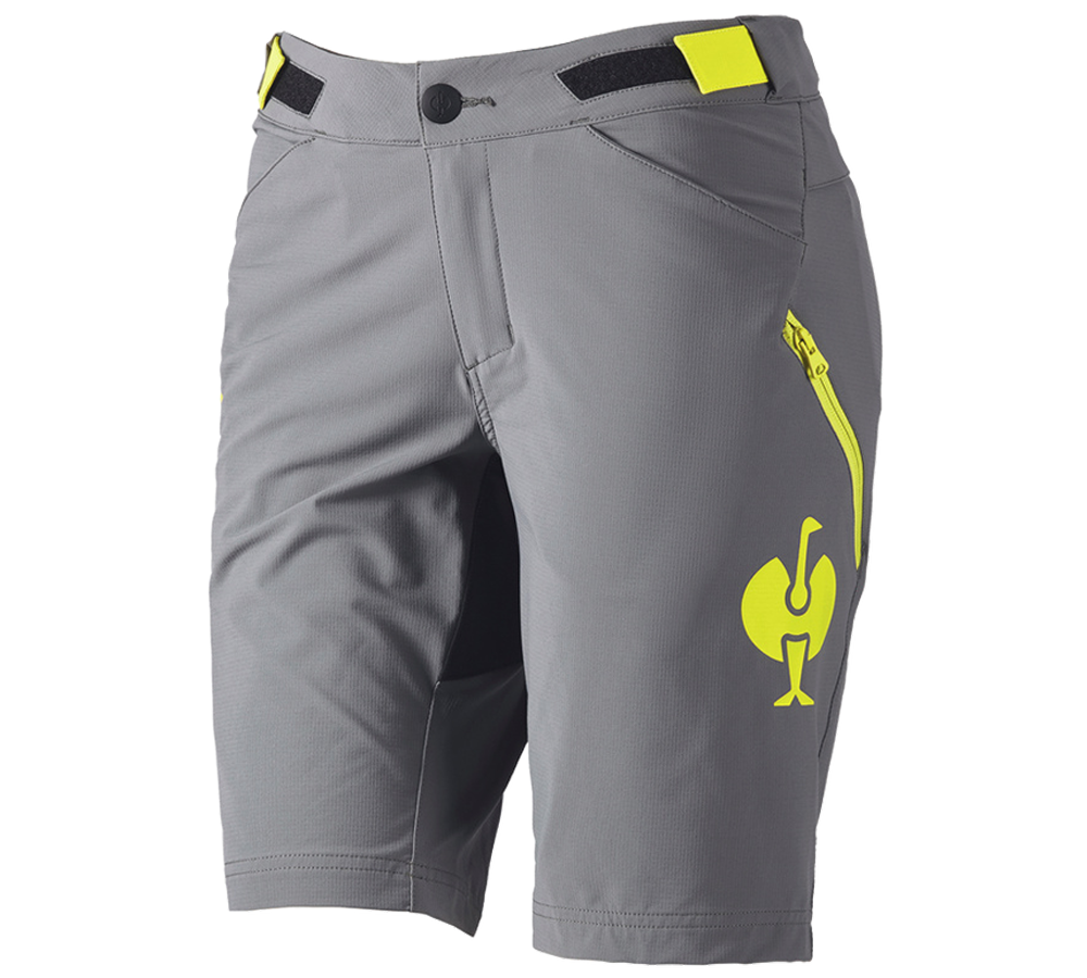 Nohavice: Funkčné šortky e.s.trail, dámske + čadičovo sivá/acidová žltá