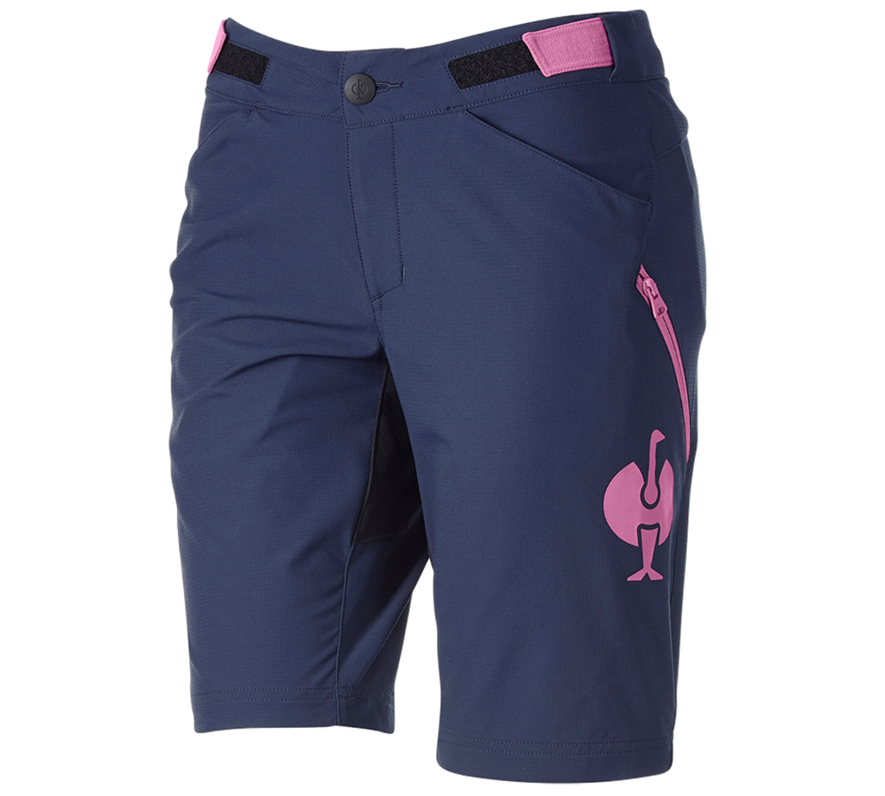 Pracovné nohavice: Funkčné šortky e.s.trail, dámske + tmavomodrá/ružová tara