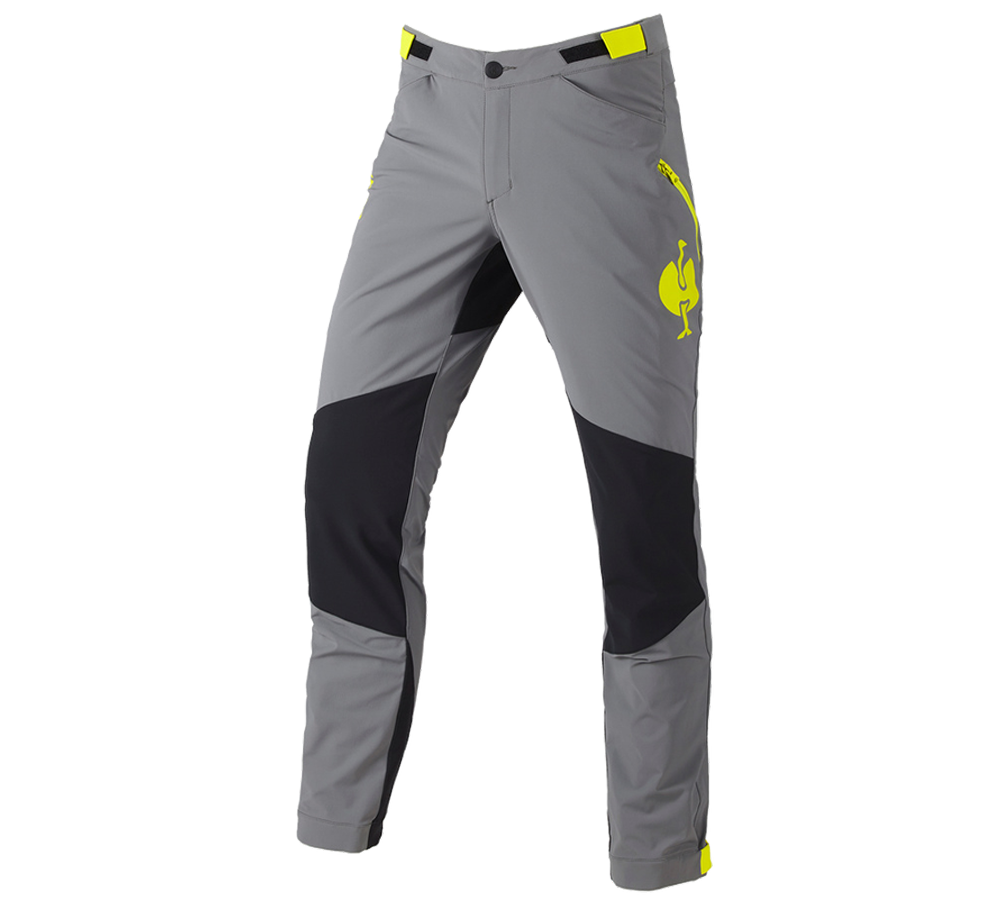 Pracovné nohavice: Funkčné nohavice e.s.trail + čadičovo sivá/acidová žltá