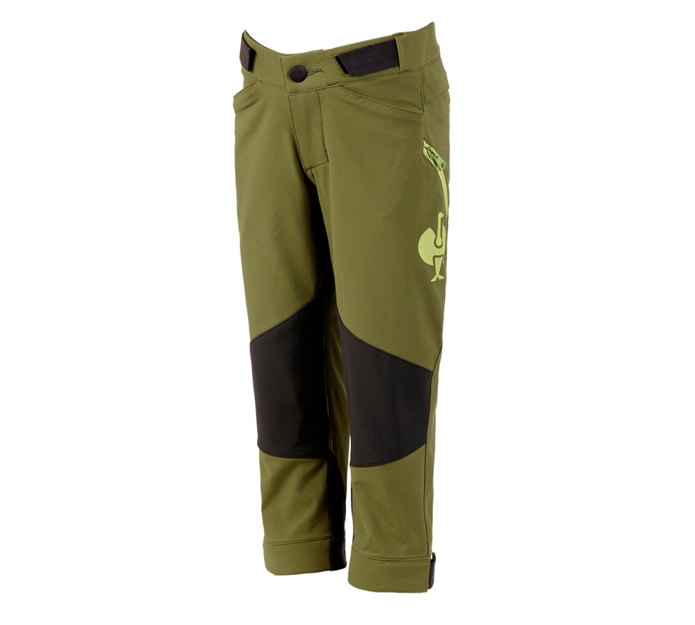 Nohavice: Funkčné nohavice e.s.trail, detské + borievkovo zelená/limetkovo zelená