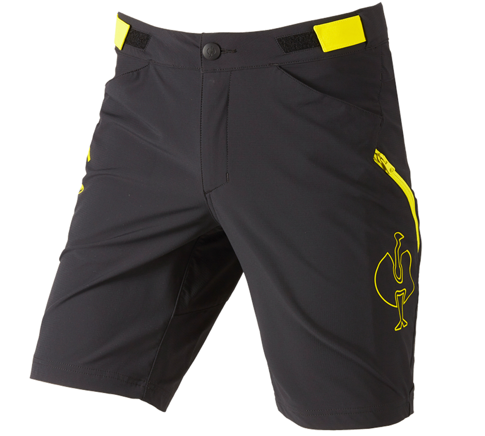 Pracovné nohavice: Funkčné šortky e.s.trail + čierna/acidová žltá