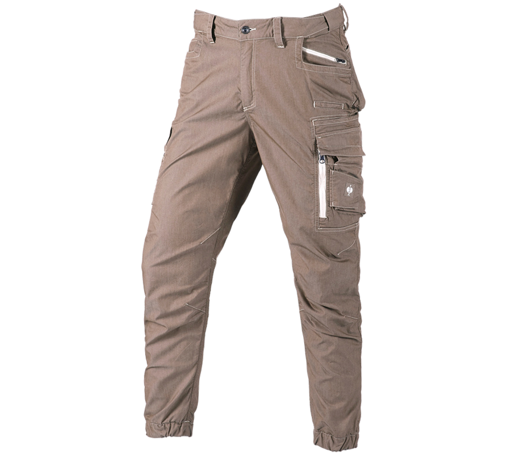 Pracovné nohavice: Cargo nohavice e.s.motion ten, letné + pekanová hnedá