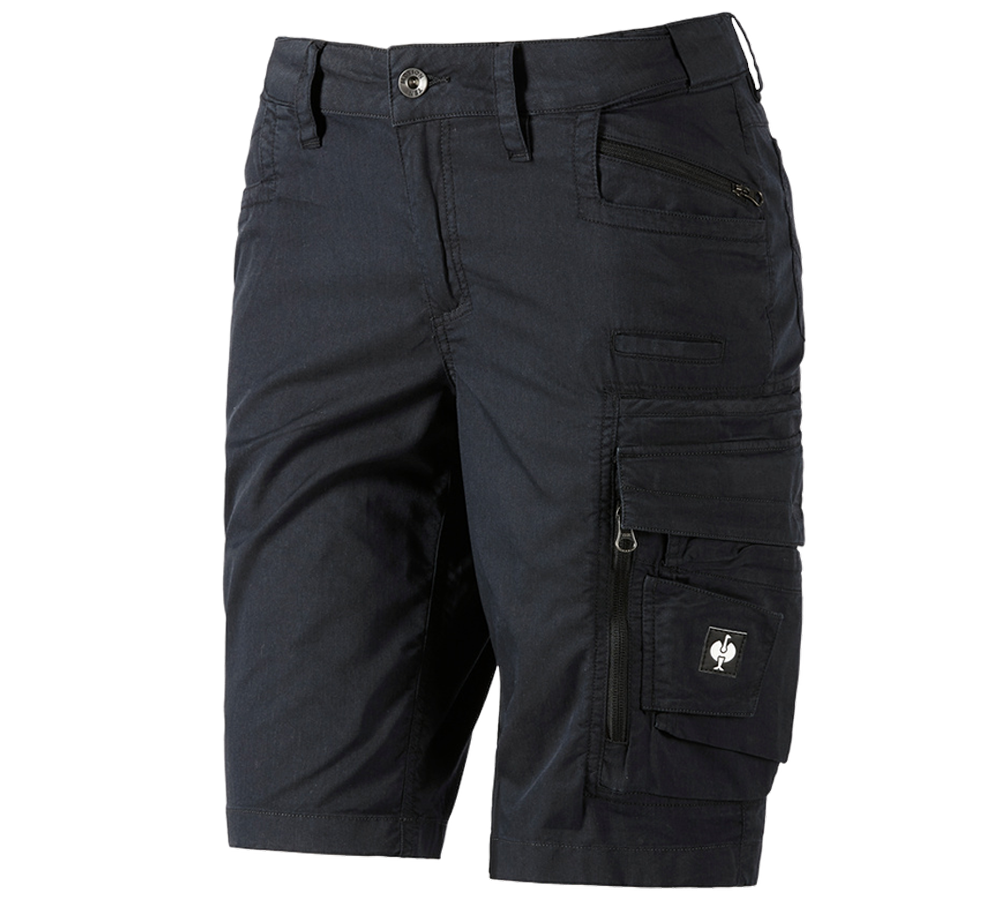 Pracovné nohavice: Cargo šortky e.s.motion ten, letné, dámske + čierna