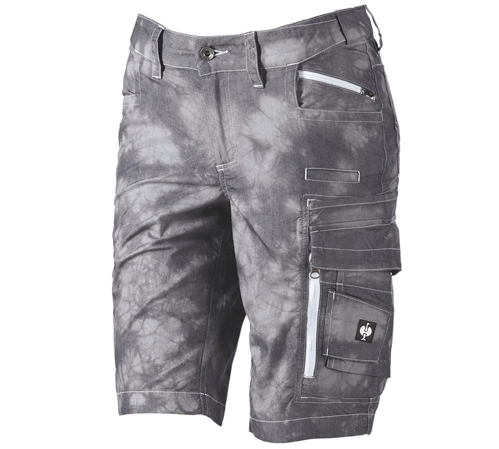 Pracovné nohavice: Cargo šortky e.s.motion ten, letné, dámske + oxidová čierna vintage