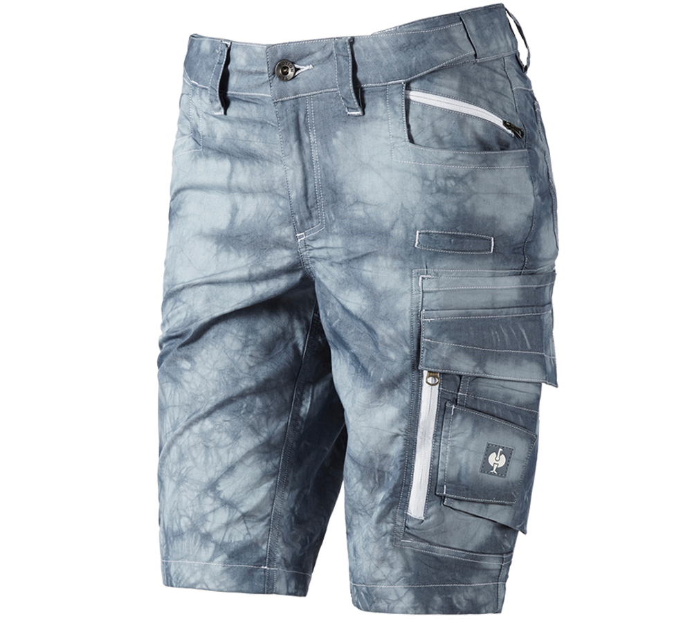 Pracovné nohavice: Cargo šortky e.s.motion ten, letné, dámske + dymová modrá vintage