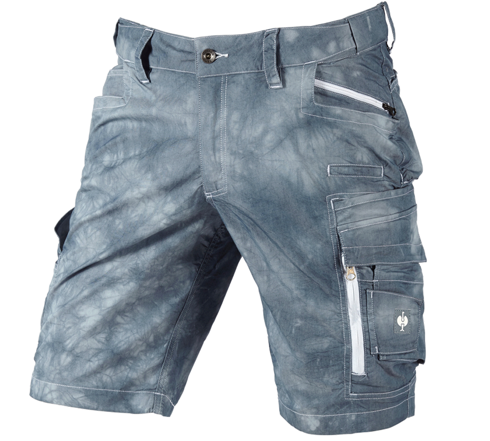 Pracovné nohavice: Cargo šortky e.s.motion ten, letné + dymová modrá vintage