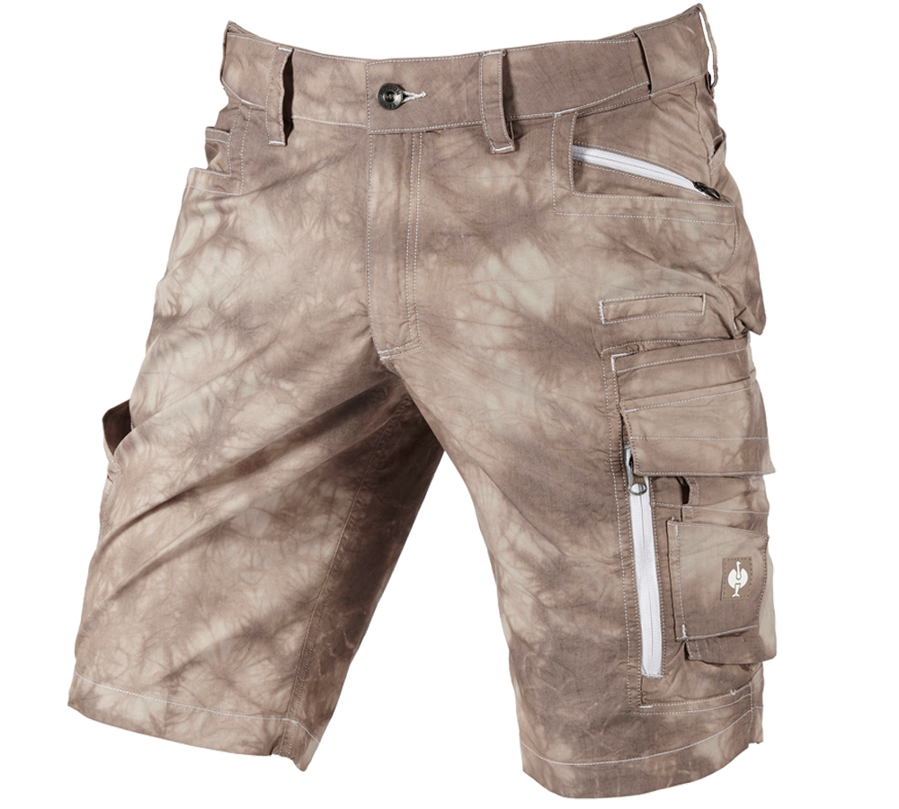 Pracovné nohavice: Cargo šortky e.s.motion ten, letné + pekanová hnedá vintage