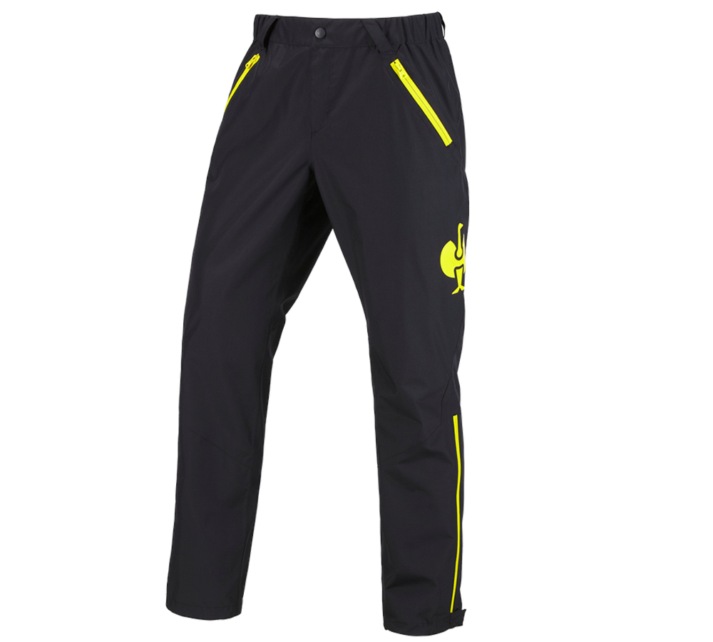 Pracovné nohavice: Nohavice do každého počasia e.s.trail + čierna/acidová žltá