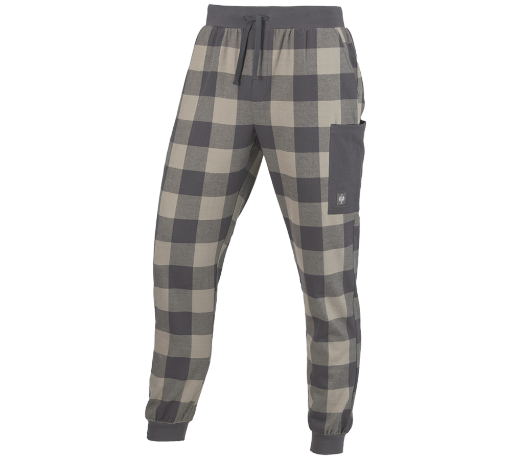 Doplnky: e.s. Pyžamové nohavice + delfínovo sivá/karbónová sivá