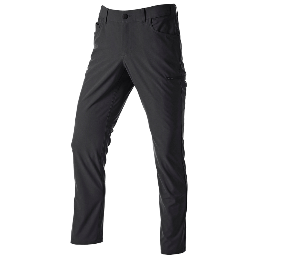 Odevy: Pracovné 5-vreckové chino nohavice e.s.work&travel + čierna