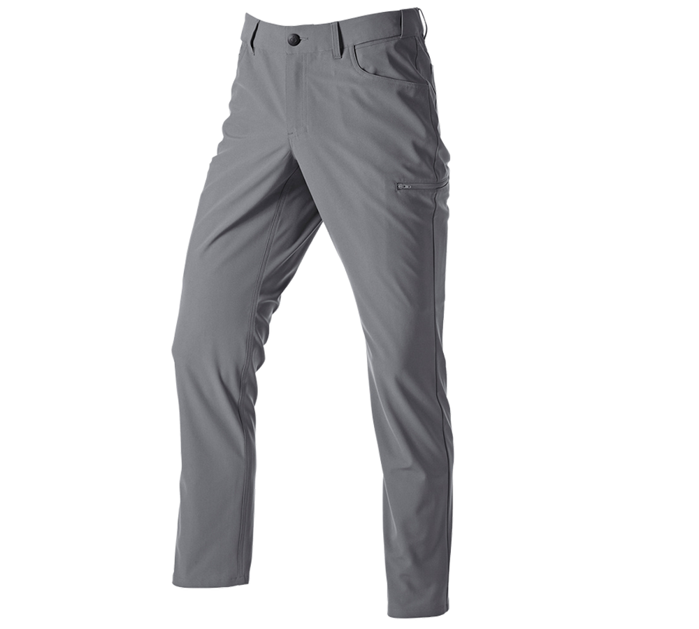 Odevy: Pracovné 5-vreckové chino nohavice e.s.work&travel + čadičovo sivá