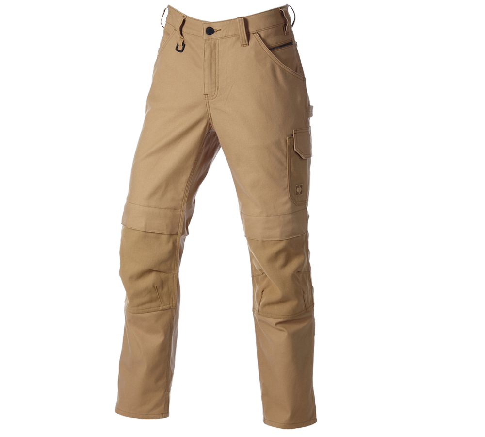Odevy: Pracovné nohavice e.s.iconic + mandľovo hnedá