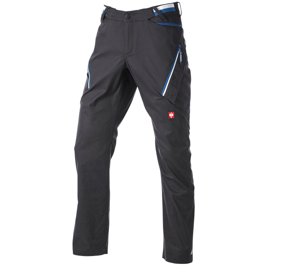 Pracovné nohavice: Nohavice s viacerými vreckami e.s.ambition + grafitová/enciánová modrá