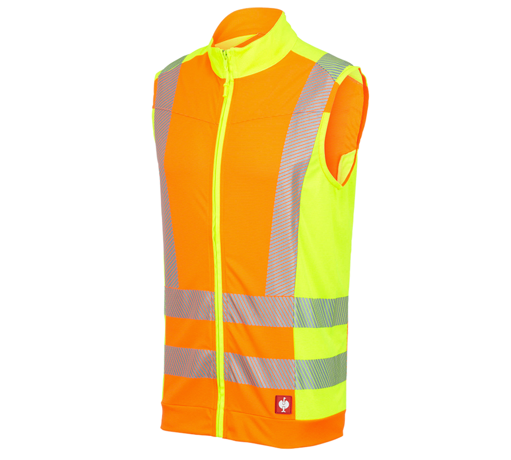 Vesty: Reflexná ochranná funkčná vesta e.s.motion 2020 + výstražná oranžová/výstražná žltá