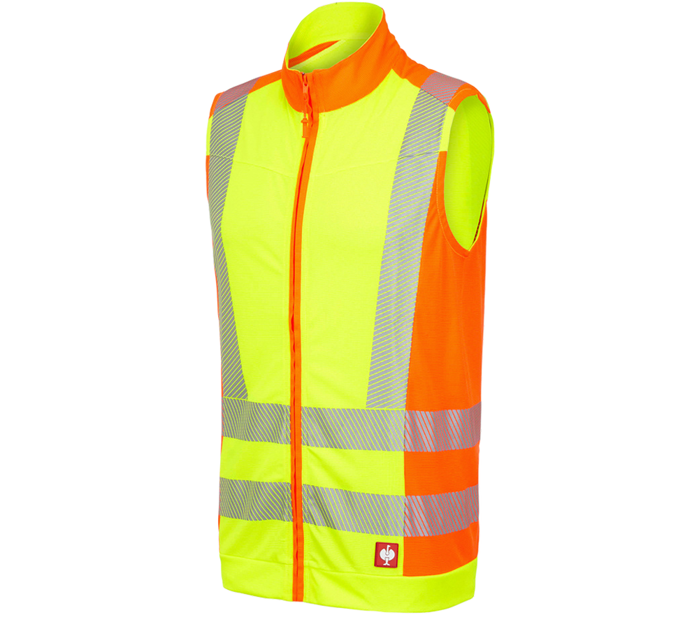 Vesty: Reflexná ochranná funkčná vesta e.s.motion 2020 + výstražná žltá/výstražná oranžová
