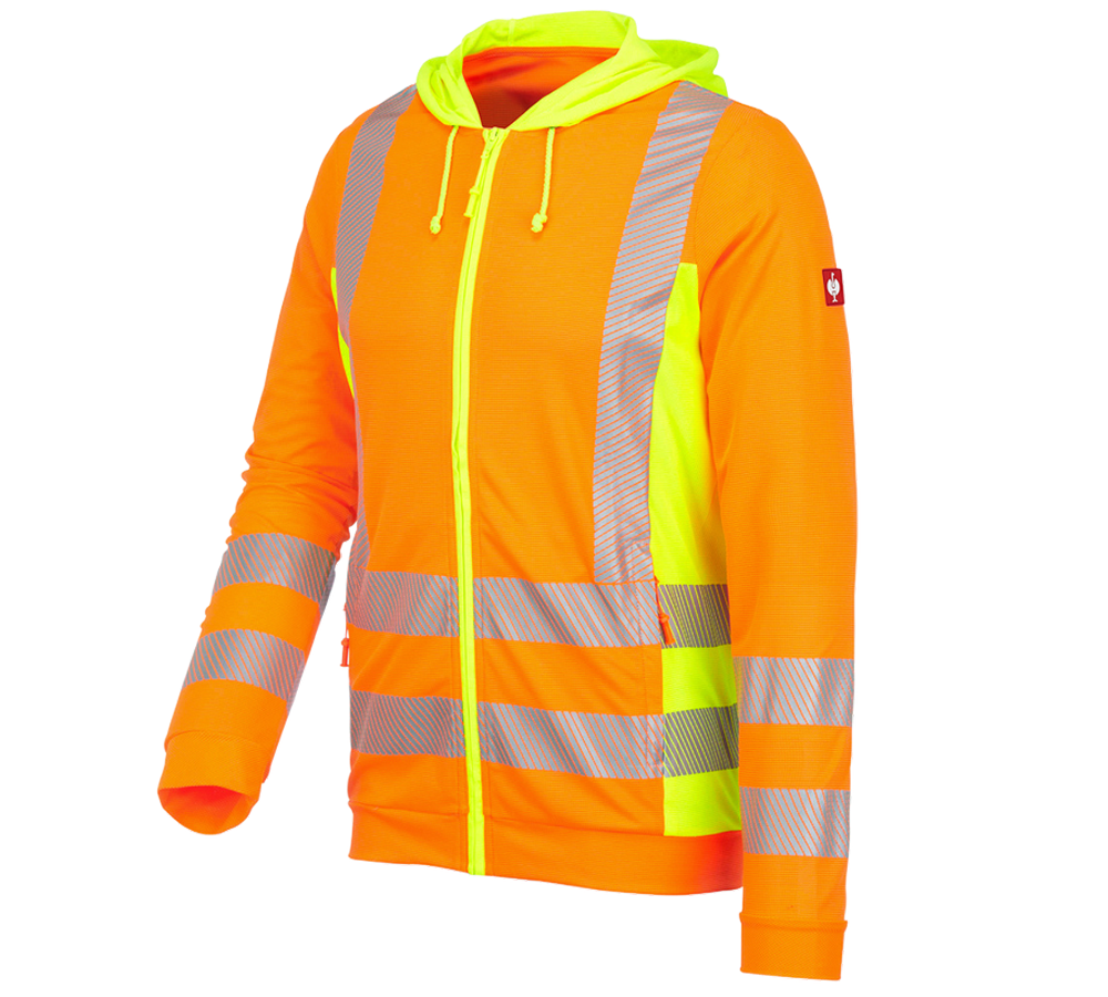 Pracovné bundy: Reflexná ochranná funk.bunda kapu. e.s.motion 2020 + výstražná oranžová/výstražná žltá